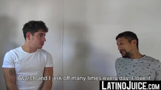 Emanuel & Rocco End Hot Latino Session With Tons of Cum