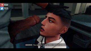 Intruder Dominates with Double Penetration Creampie