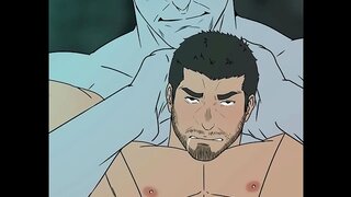 Chris and Mr. X Dive into Hardcore Animated Gay Sex with Massive Dicks and Ripped Muscles