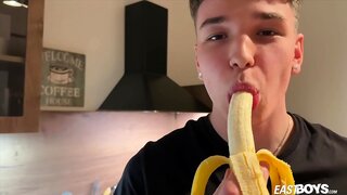 Justin Skye Gives Hot Handjob to BigDick Latino Twink 18+ - Exclusive POVCast