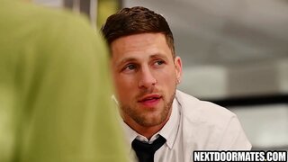 Hunky Bartender Gets Fucked Hard by Massive Cock in Steamy Anal Action