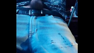 Skinny 18+ Man Finds Pleasure Cuming at Work in Dirty Underwear