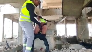 Steamy Electrician Takes a Hot Break for Dildo Fun with Partner