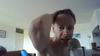 Gay Exhibitionist Whispers and Moans in Hot ASMR Solo Session