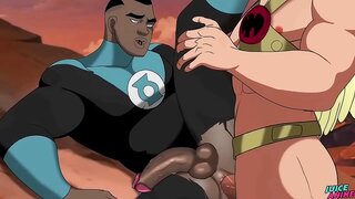 Intense Uncensored Green Lantern Gay Manga ACTION!