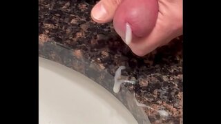 Older Man Busting Out a Quick Load in Hot Solo Masturbation Scene