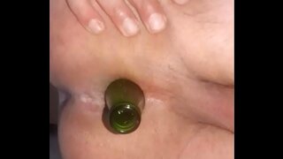 Guy Explores His AssSolo With Bottle in Intense Gay Anal Session