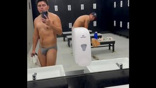 Muscular Guy Enjoys Steamy Solo Masturbation After Intense Workout