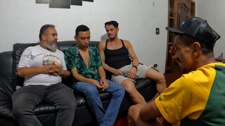 Nervous Pedro Ferraz Agreeing to His First Gay Filming in Living Room
