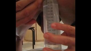 Big Syringe Enema Preps Her Ass for Intense Anal Fun