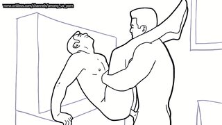 First-Time Twinks Explore Hot Bareback Anal Fun in Black & White Cartoons