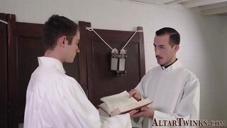 Catholic Priest Rims 18+ Twink in Forbidden Church Sex Scene