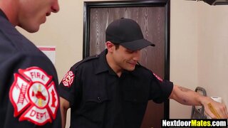 Hot Firefighters Go Bareback in Steamy Anal Action