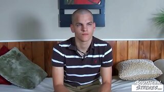 Ethan Masturbates Solo After Seductive Southern Barber Shop Visit