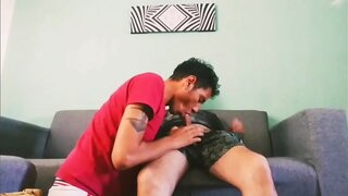 stepdaddy Enjoys Smoky Hairy blowjob During Steamy Afternoon Session