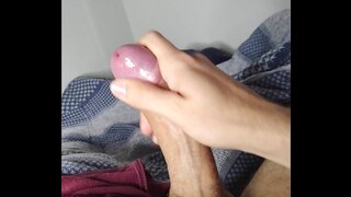 Energetic Cum Release with Wet Handjob – Solo Gay Big Dick Fun