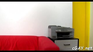 Stud Receives Glistening Facial After Intense Anal Session With Hot Guy