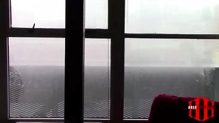 Intense Anal Pleasure from Black Stud in Hot Shower Session