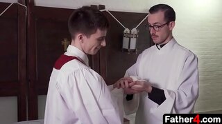 Priest Fucks Hot 18+ Altar Boy 18+, Turning Naughty Dreams into Reality