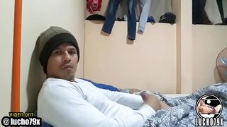 Latino Pornstar Enjoys Sensual Bedtime Masturbation Session
