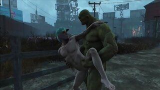 Teen 18+ Artist's Monstrous Gay Anal Fixation in Strong Painter Fallout 4 Mod