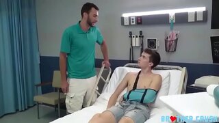 Stepbro Brian Rims and Barebacks Alex in Steamy Hospital Scene