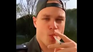 Seductive Man Smokes in Intense Fetish SoloGay Sex Scene