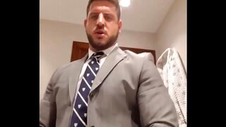 David Cork Shows Off His Massive Cock in Hot Amateur Gay Masturbation Scene