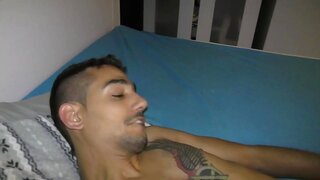 Israeli Man Shows Off Big Cock in Hot Gay Masturbation Scene