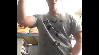 Intense Gay Brother Masturbates and Blasts Cum