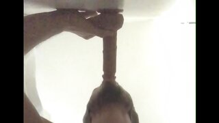 Throat Massage Dildo Sucking Leads to Intense Blowjob & Swallowing