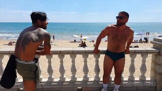 Blazing Hot Gay Sex by the Poolside Rooftop