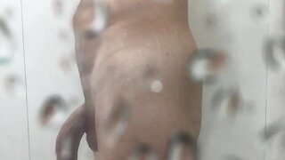 Hot Shower Encounter Captures Handsome Guy With Amazing Cock Cuming Hard