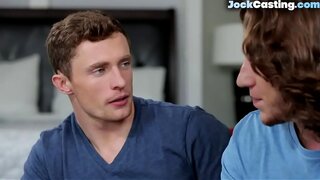 Jock Gets Buttfucked and Jizzed After Hot Blowjob Action
