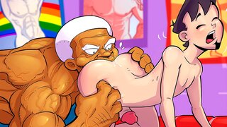Gifted Cartoon Guys Explore Virgin Butts in Sweet Gay Sex Adventure