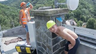 Hard Hats and Hot Cock – Dee and Duncan Sheen's Steamy Rooftop Encounter