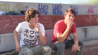 Two Czech Twinks Heat Up in Wild Amateur Threesome Action