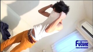 Sensitive 18-Year-Old Japanese Twink Enjoys His First Gay blowjob & AnalAdventure