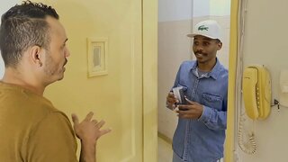 Neighbor's 25cm Cock Fulfills My Desires in Hot Brazilian Gay Anal Sex