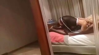 Gay Crossdresser Delights in Sensual Footjob and BlowjobCombo