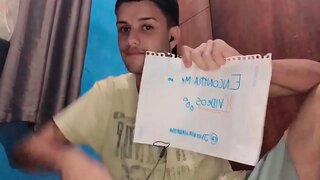 Verified 18+ Teen 18+ Twink – Brazilian Amateur Flexes His Massive Cock