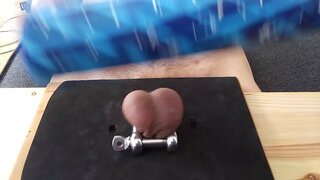 Gay Amateur Blue Bat CBT – Intense BDSM Ball Busting Session