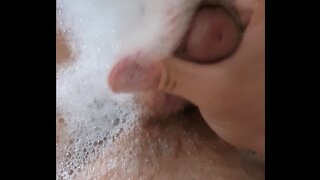 Sensual Bathtub Fun – Gay Men Masturbate andCum Together Passionately