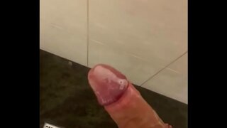Intimate Gay Cumming in the Bathtub Moment