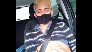 18+ Teen 18+ Twink Cums at Uber in HotGayMasturbScene