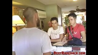 Winter Vance & Turk Melrose Bareback and Cum in Steamy Jock Action
