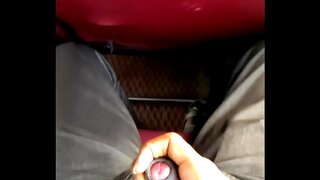 Daring 18+ Guy Unzips and Flashes On Busy Public Bus Ride