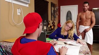 Step stepdad Aids 18+ Twink's Studying With Hot Taboo Gay Sex