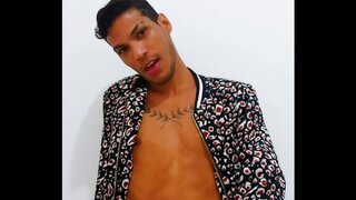 Jack-offs to Big Cock Cum in brazilian masturbation session