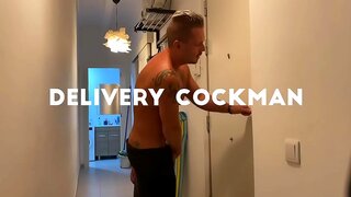 Delivery Guy Gets Rough Bareback Blowjob in Steamy Gay Sex Scene